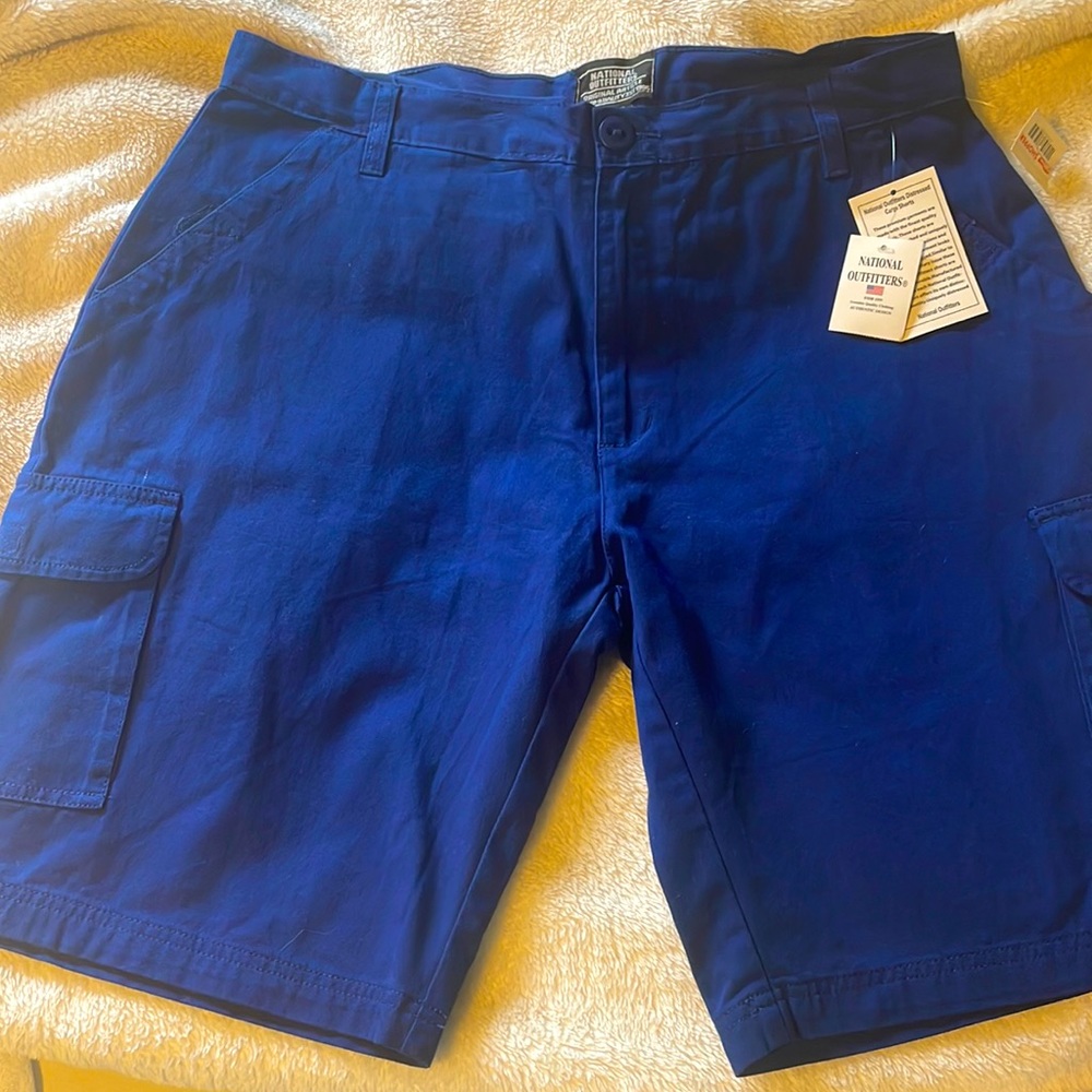 Blue Cargo Shorts